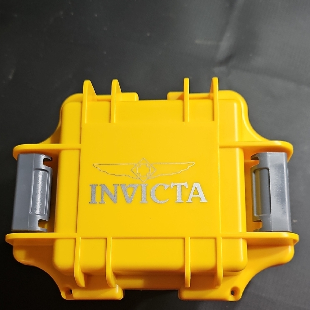Invicta Yellow Storage Box with Silver Latches